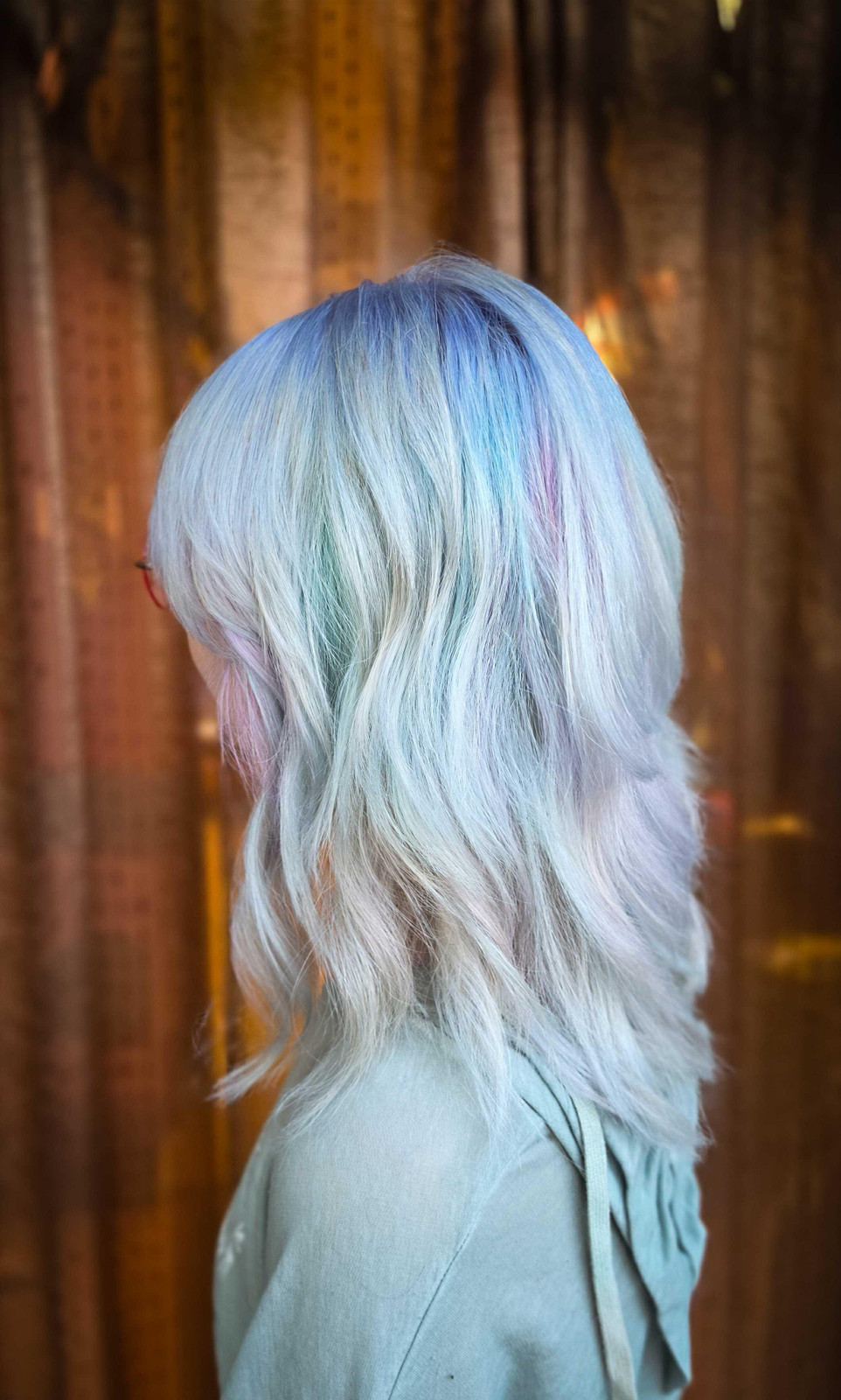 Chin-Length Opal Shag With Wispy Bangs Chin-Length Opal Shag With Wispy Bangs — Opal Hair