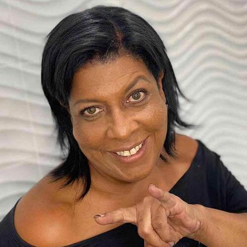Sleek Black Bob With Blunt Bangs — Haircuts for Black Women Over 60
