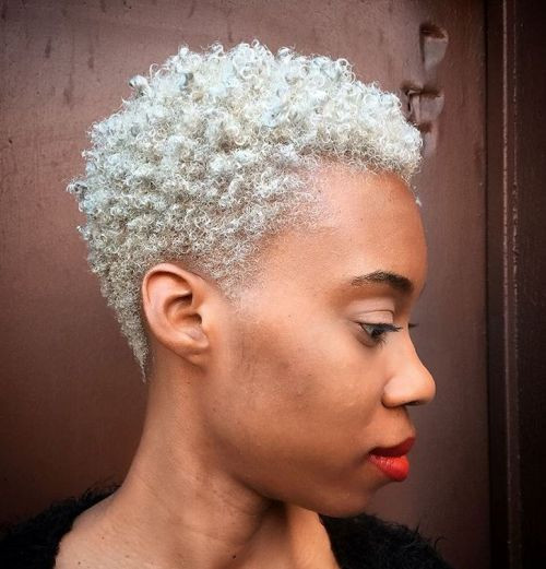 Platinum Blonde Tapered Pixie — TWA Hairstyles