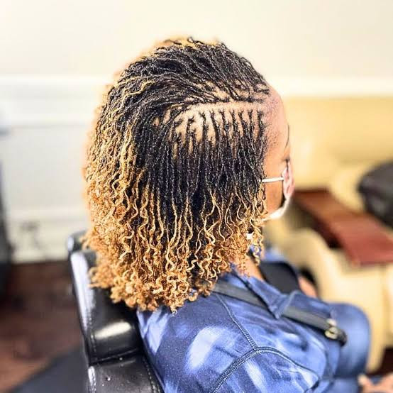 Two-Tone Black To Blonde Sisterlocks — Sisterlocks Styles