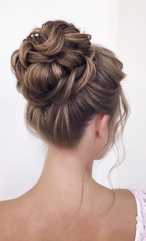 Voluminous Brown Braided Updo — Bachelorette Hairstyles