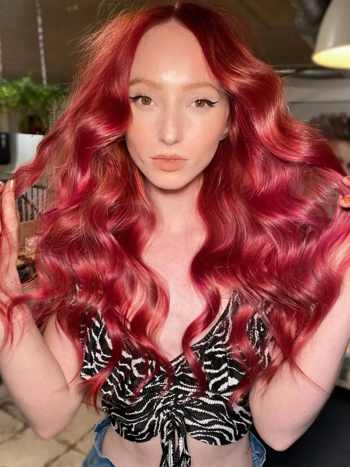 Intense Vibrant Ruby Red Gloss — Ruby Red Hair