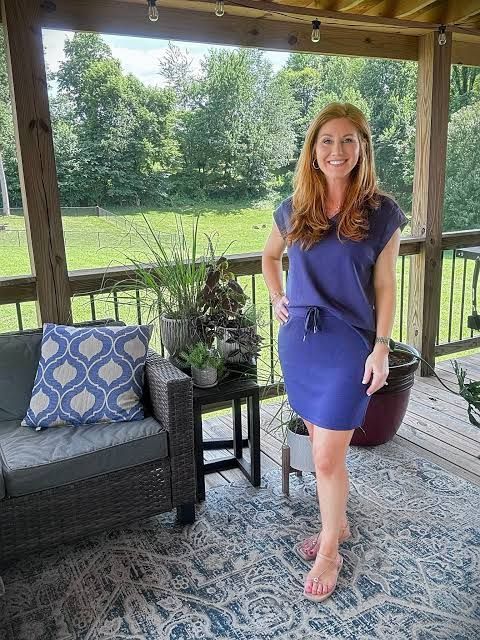 Fitted Jersey Dress with Drawstring Waist — Outfits for Short Women