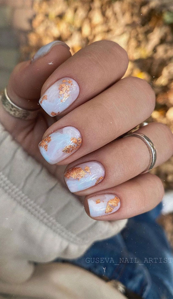 Autumn Visual Idea Autumn Visual Idea — Foil Nails