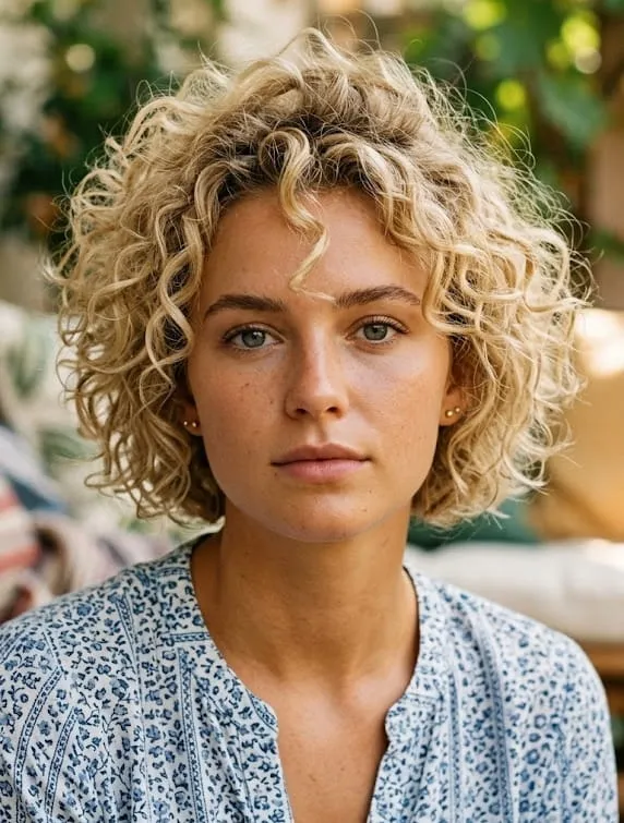 Chin Visual Idea Chin Visual Idea — Short Curly Hairstyles