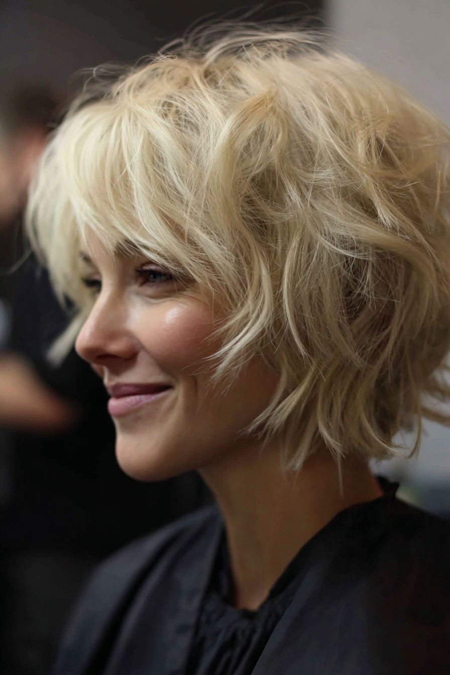 Ash Blonde Shaggy Bob No Bangs Ash Blonde Shaggy Bob No Bangs