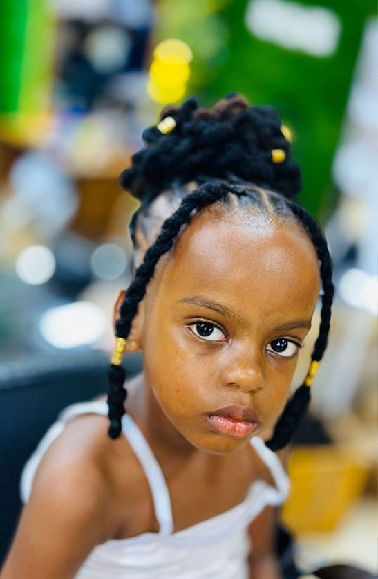 Braided Locs With Top Knot Braided Locs With Top Knot — Kids Loc Styles