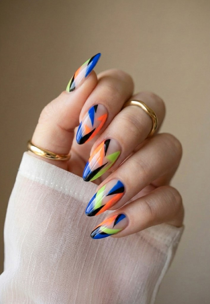Glossy Visual Idea Glossy Visual Idea — Geometric Nails