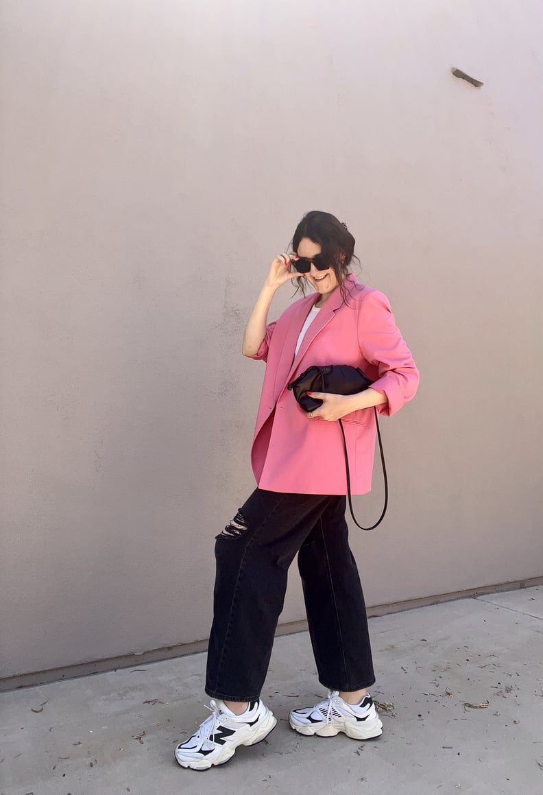 Bold Statement: New Balance with a Hot Pink Blazer Bold Statement: New Balance with a Hot Pink Blazer — New Balance Outfits