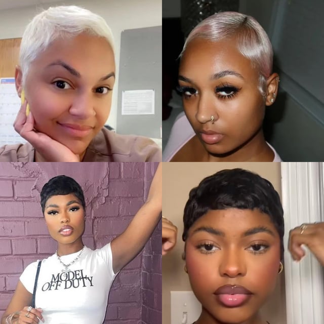 Sleek Wet Look Finger Waves Pixie Sleek Wet Look Finger Waves Pixie — Pixie Cut for Black Women