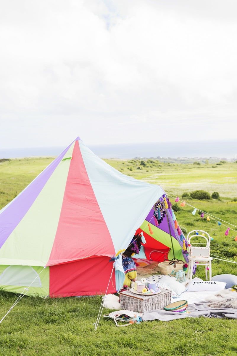 Canvas Woven Textiles Festive Bell Tent Ambiance for Glamping — Glamping Outfits