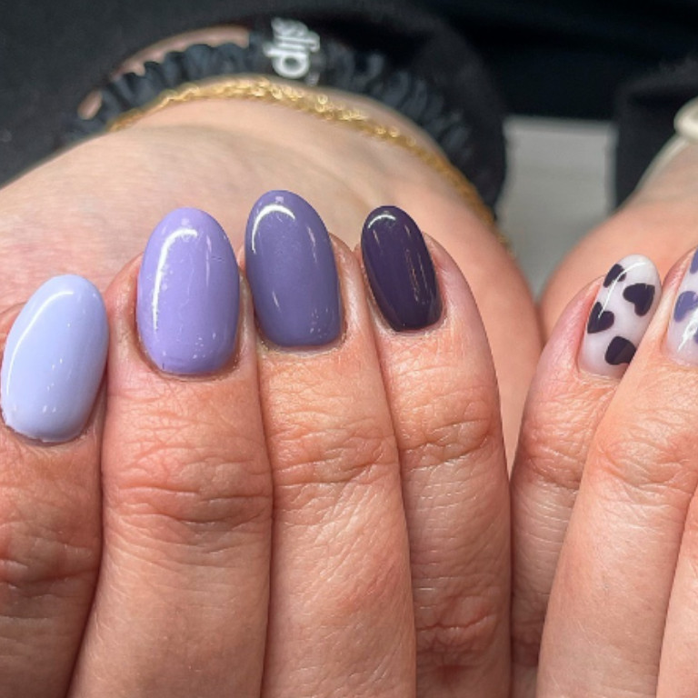 Cow Print And Solid Colors Visual Idea Cow Print And Solid Colors Visual Idea — Shellac Nails