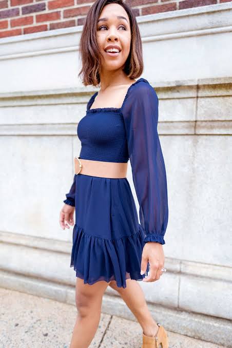 White Mini Dress with Oversized Denim Jacket for Casual Winery Style — Winery Outfits