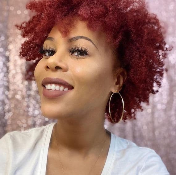 Vibrant Red Visual Idea — Red Curly Hair