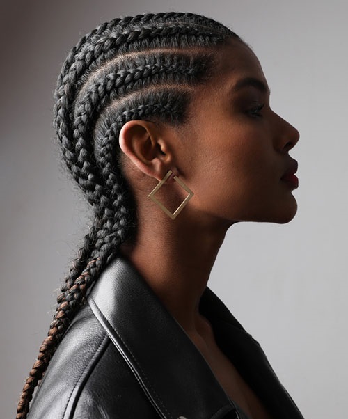 Cornrows to Braids with Brown Tips Cornrows to Braids with Brown Tips — Tribal Braids