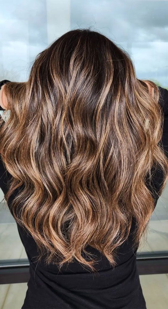 Long Visual Idea Long Visual Idea — Hair Color Ideas for Dark Hair
