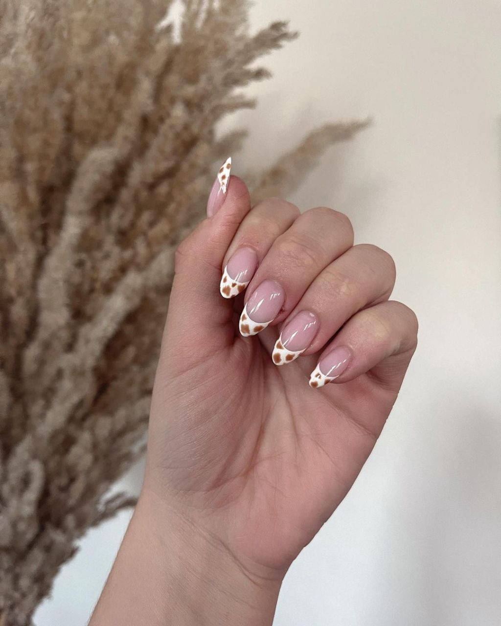 Sheer Pink Cow Print French Sheer Pink Cow Print French — Nashville Nails