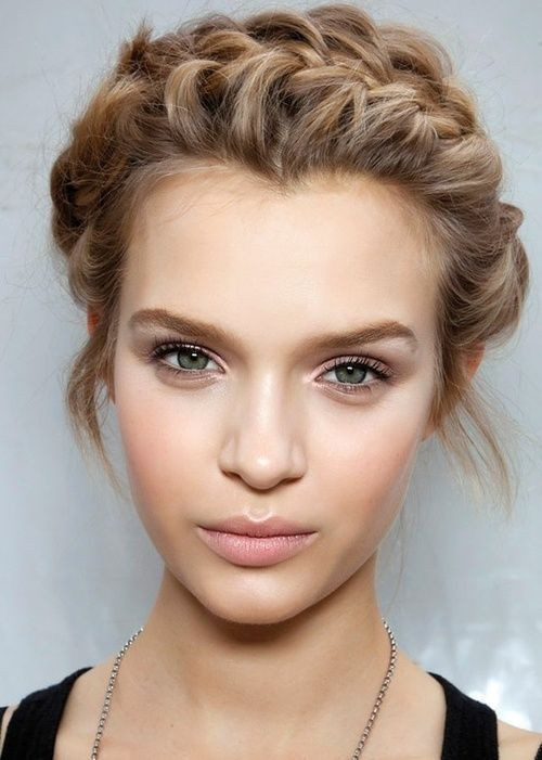 Braided Crown with Face-Framing Waves Braided Crown with Face-Framing Waves — Yoga Hairstyles