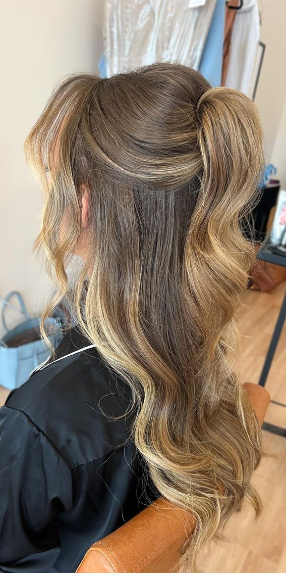 High Ponytail With Curtain Bangs High Ponytail With Curtain Bangs — Homecoming Hairstyles