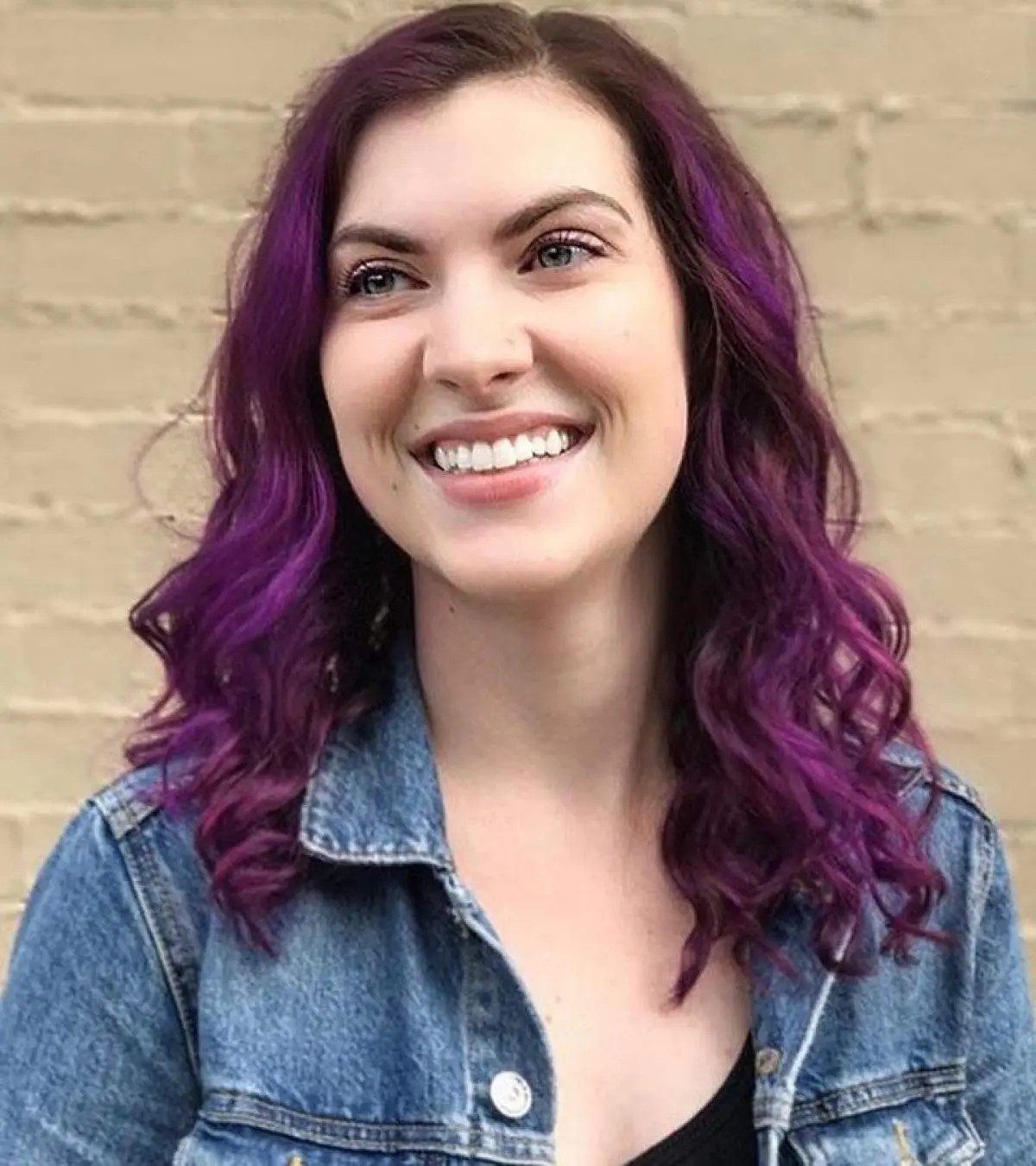 Purple Black Hair