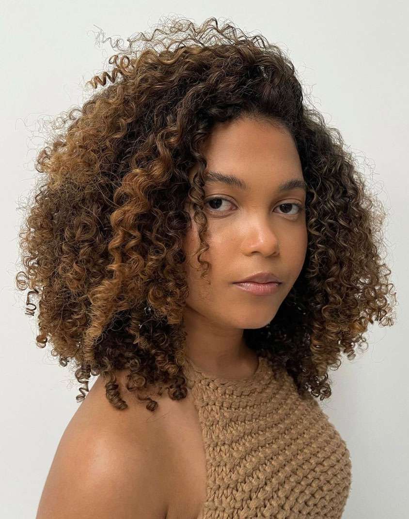 Chin Bob With Honey Highlights Chin Bob With Honey Highlights — 3A Hairstyles