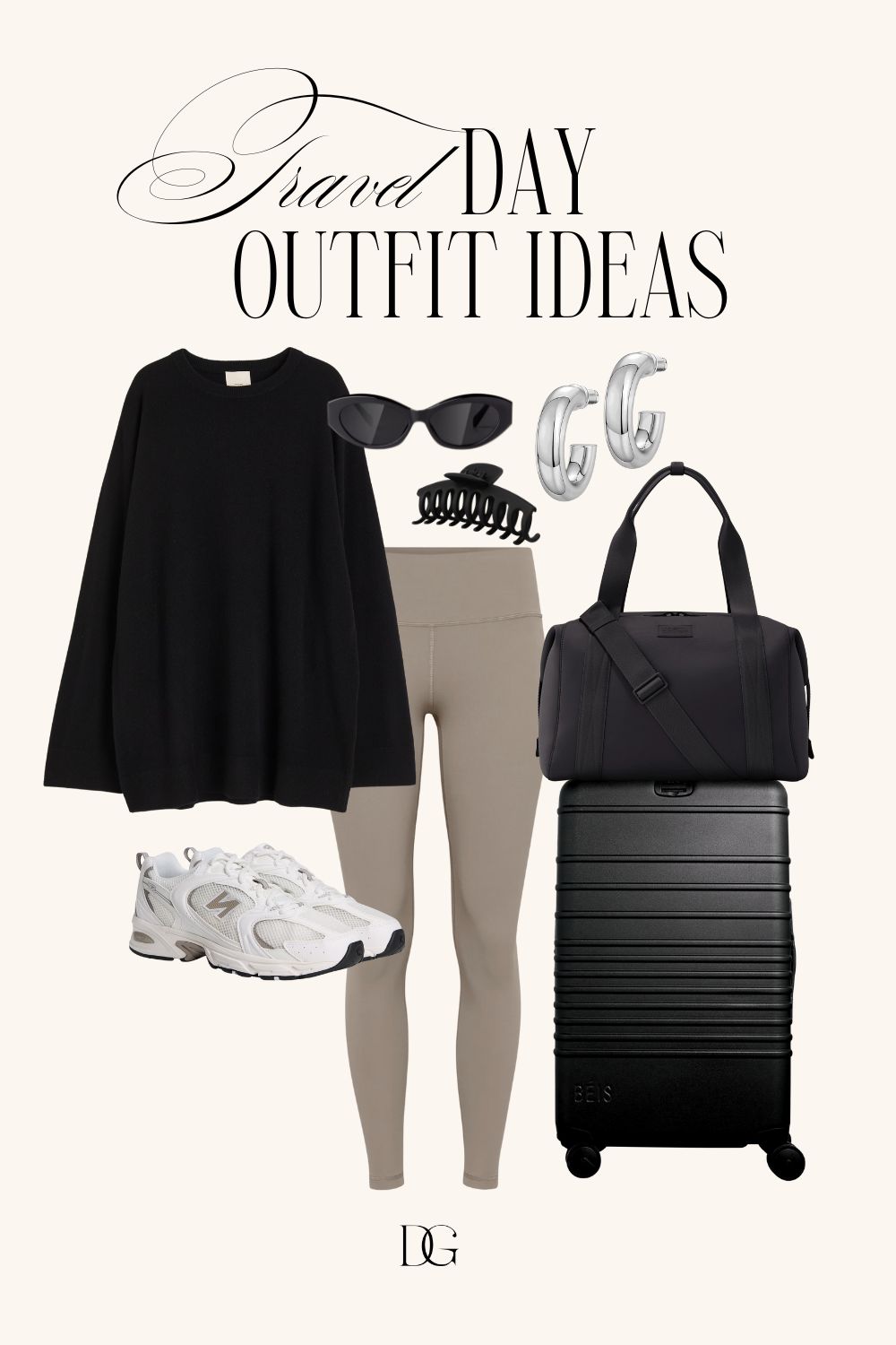 White Midi Dress with Knitted Sweater Accent — Long Flight Outfits