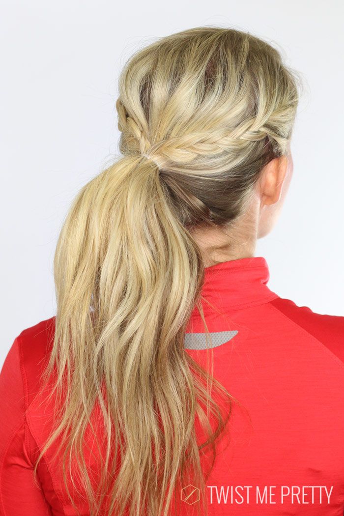 Braided Ponytail with Crown Detail Braided Ponytail with Crown Detail — Hiking Hairstyles