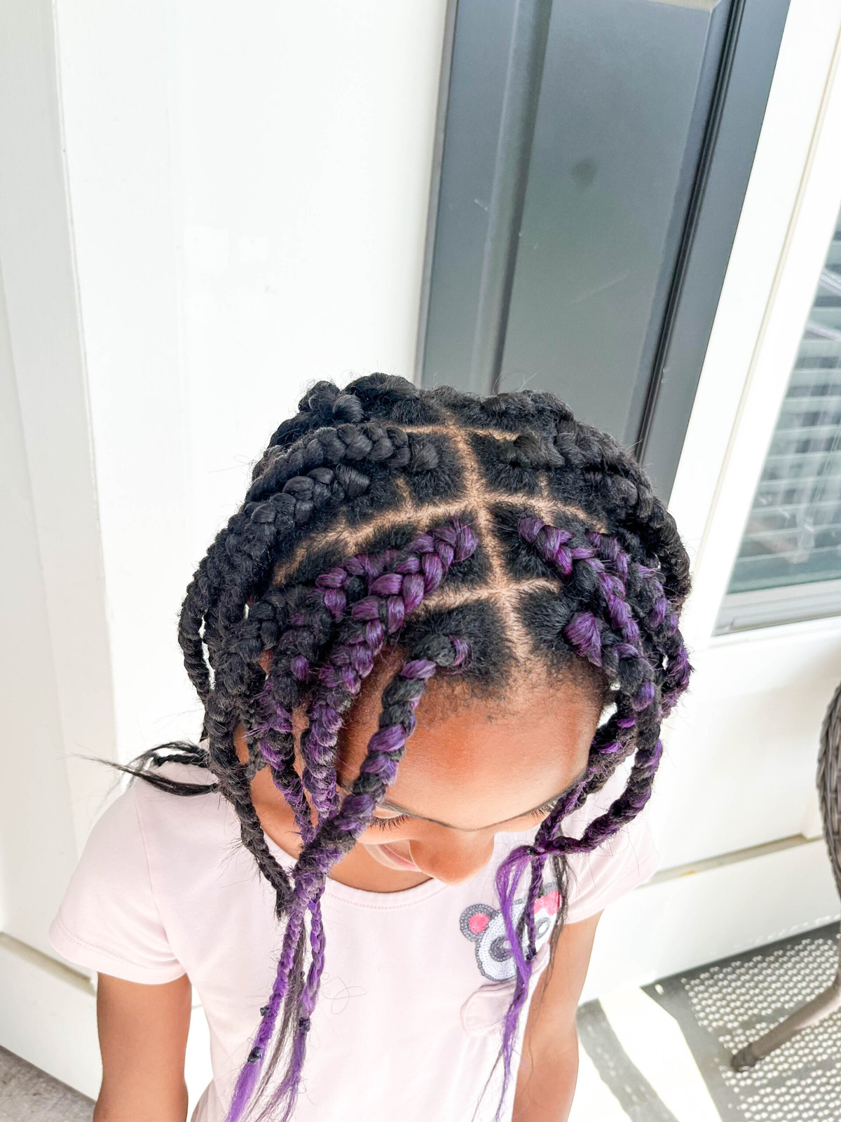 Collarbone Box Braids From Top Collarbone Box Braids From Top — Kids Box Braids