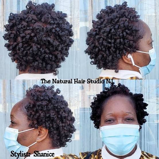 Short Natural Coils Dark Brown — Haircuts for Black Women Over 60