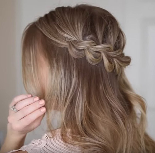 Collarbone Visual Idea Collarbone Visual Idea — Half Up Half Down with Braids