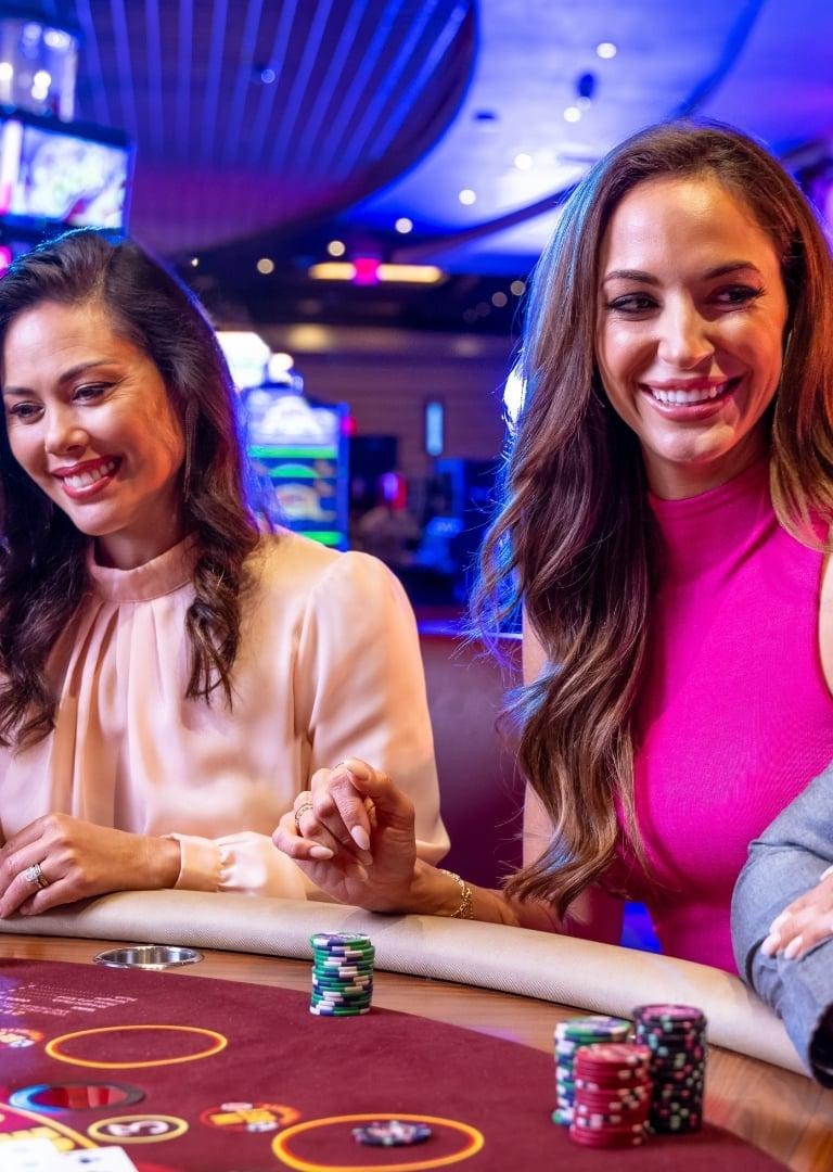 Fitted Hot Pink Dress with Sheer Black Cutout Overlay — Casino Outfits