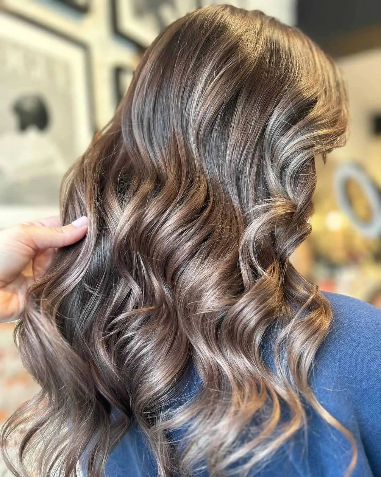 Medium Brown With Cool Blonde Highlights Medium Brown With Cool Blonde Highlights — Hair Color for Cool Skin Tone