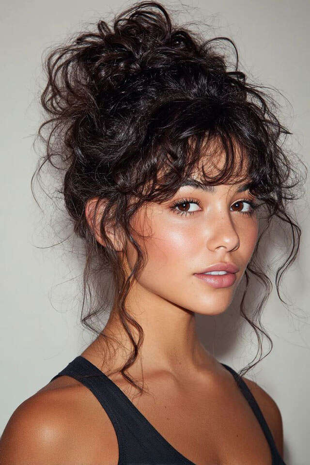Collarbone Layers With Curtain Bangs Collarbone Layers With Curtain Bangs — 2C Hairstyles