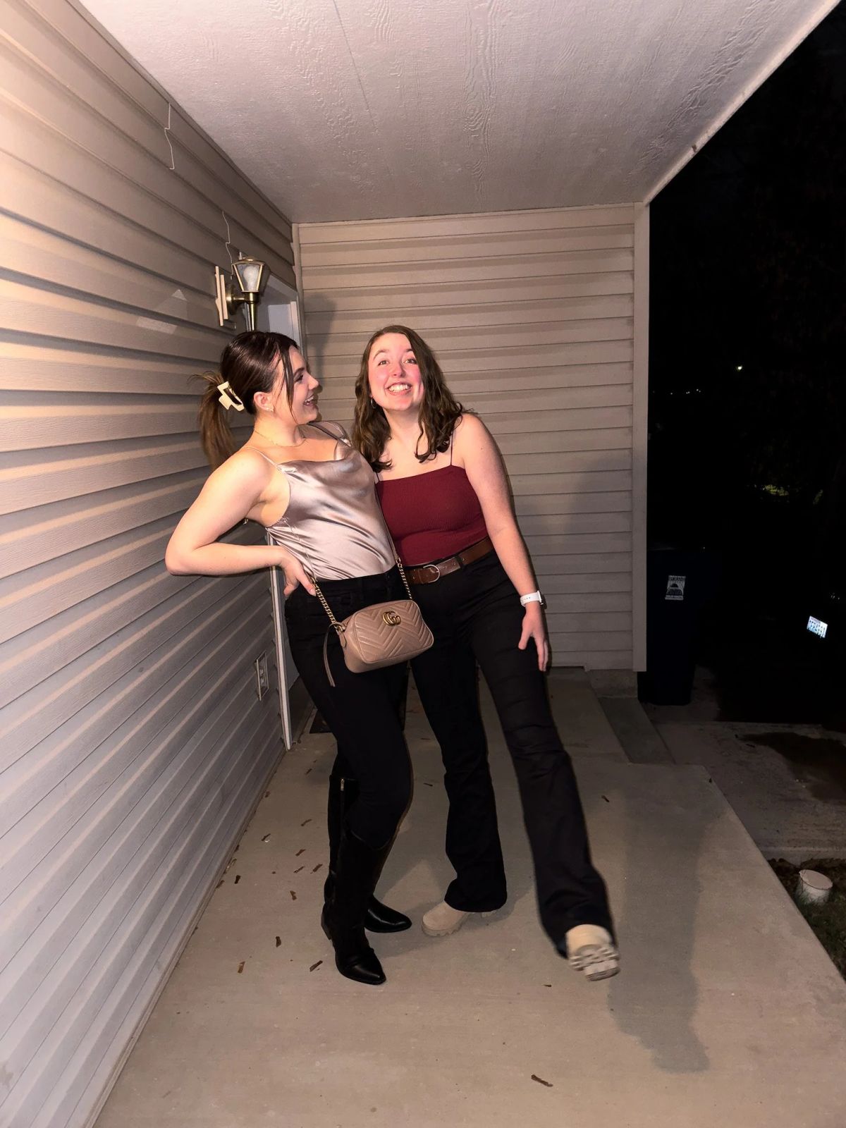 Night Out Style: Satin Camisole with Flared Trousers Night Out Style: Satin Camisole with Flared Trousers — Outfits for Women in Their 20s