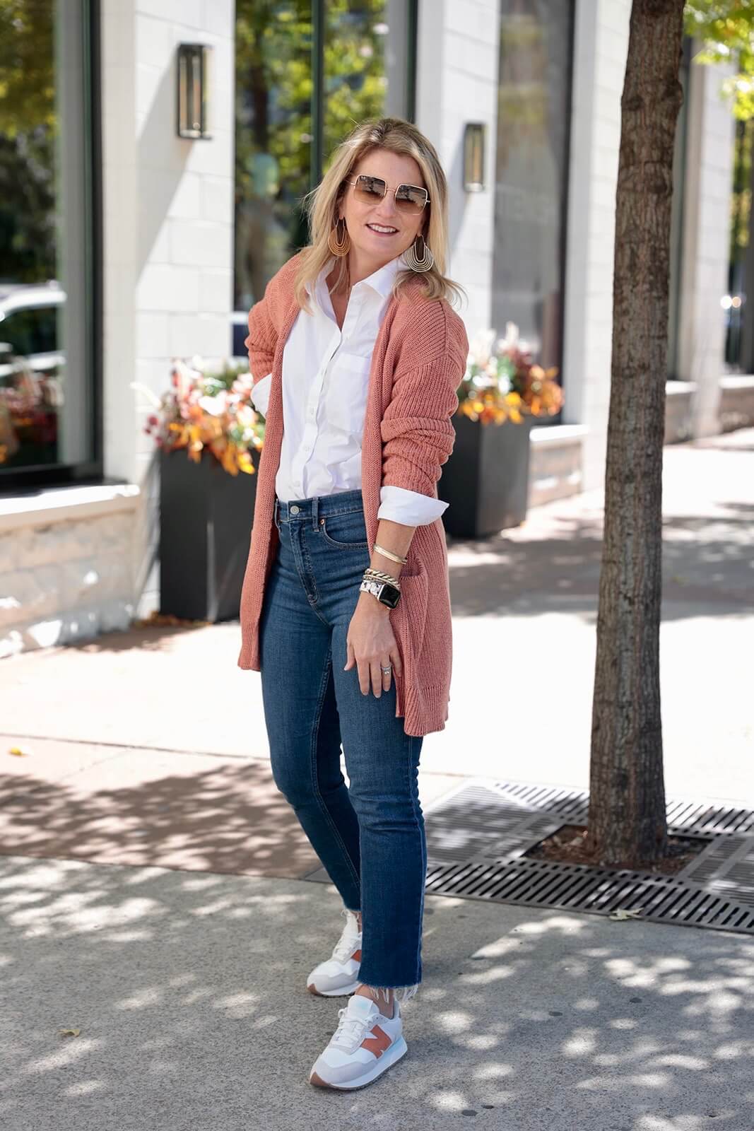 Cozy Knit Cardigan and Straight Leg Jeans — Straight Leg Jeans Outfits