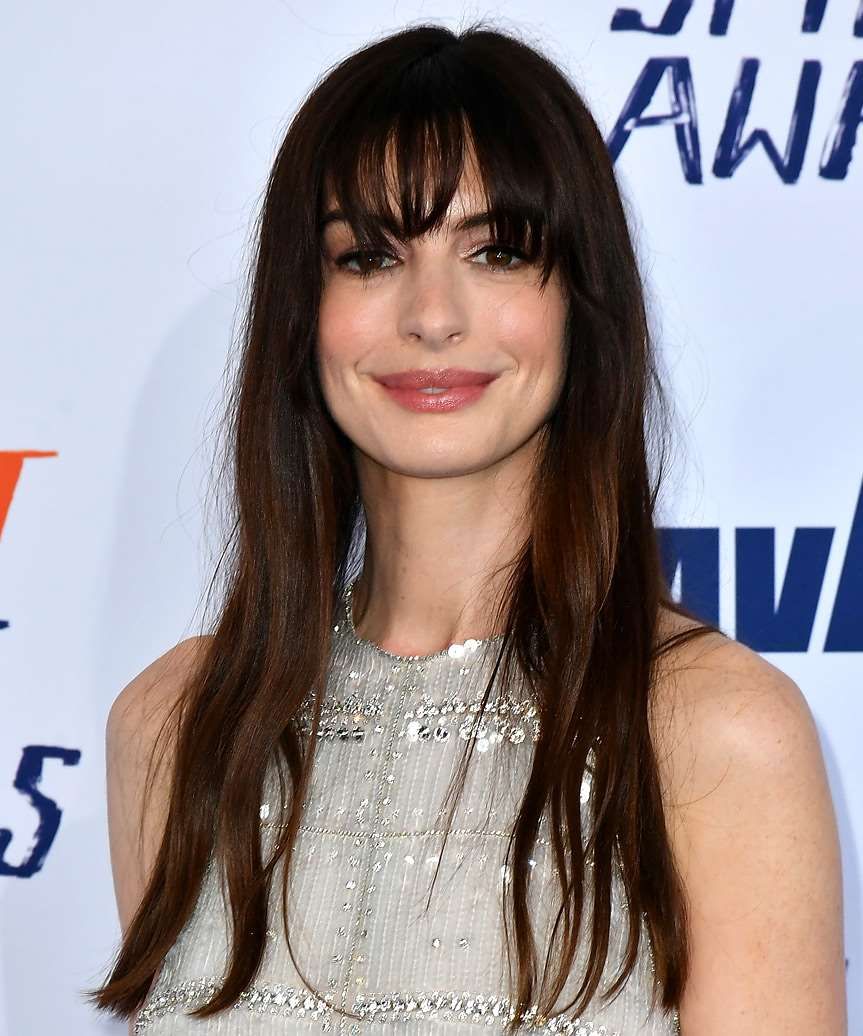Dark Brown Visual Idea — Natural Hair with Bangs