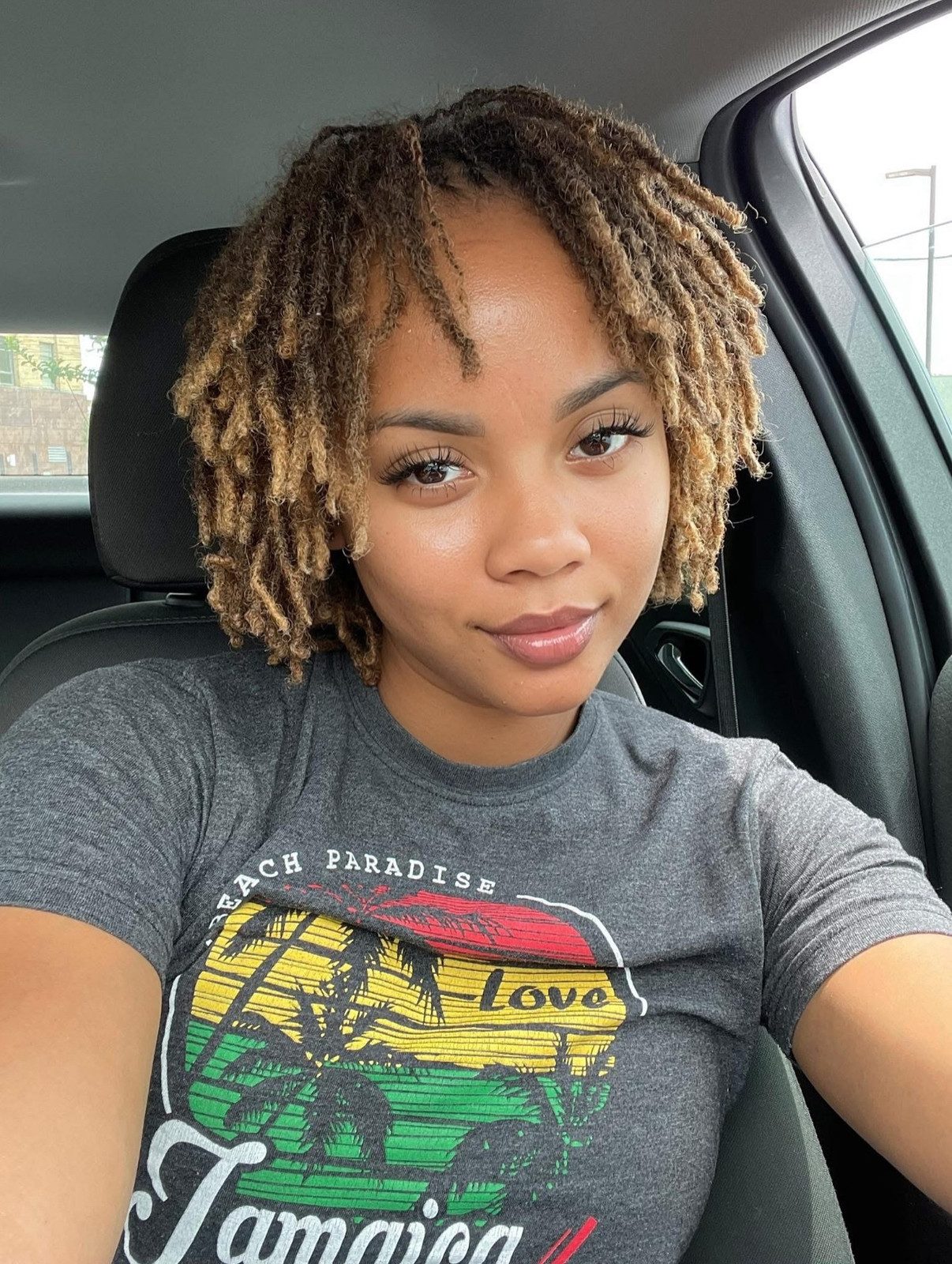 Light Brown Locs With Sun-Kissed Highlights — Loc Colors