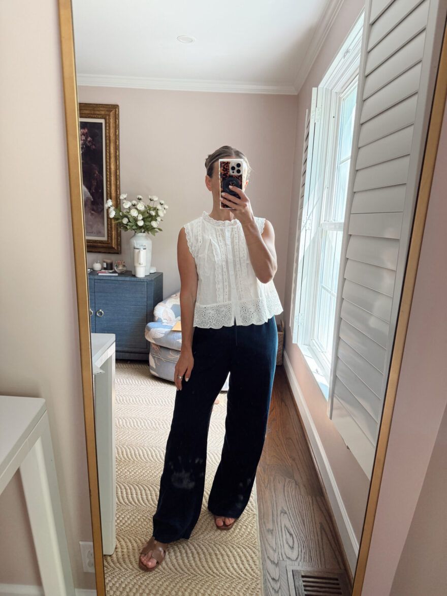 Zip-Up Cardigan and Straight-Leg Pants for a Smart WFH Look Zip-Up Cardigan and Straight-Leg Pants for a Smart WFH Look — Work From Home Outfits