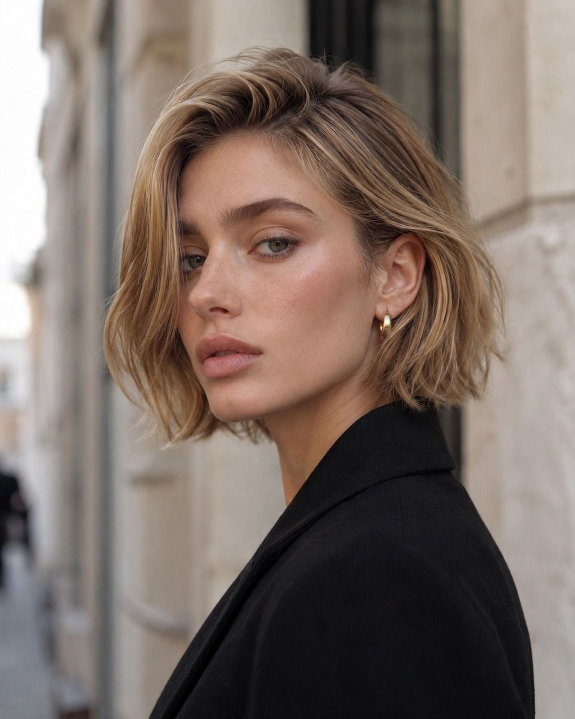Cool Blonde Bob With Textured Waves Cool Blonde Bob With Textured Waves — Italian Bob