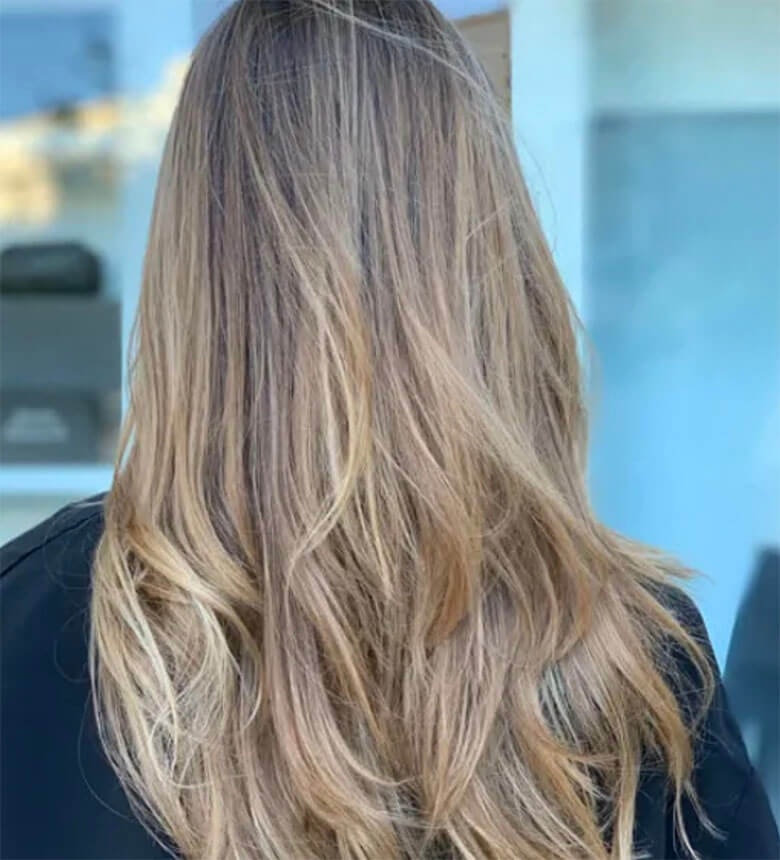 Dark Blonde With Subtle Highlights — Long Layered Hair