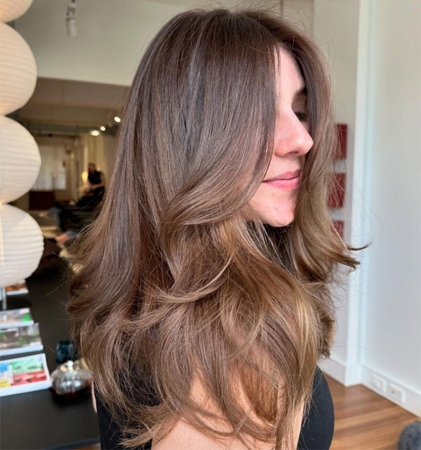 Curtain Bangs Visual Idea Curtain Bangs Visual Idea — Teddy Bear Brown Hair