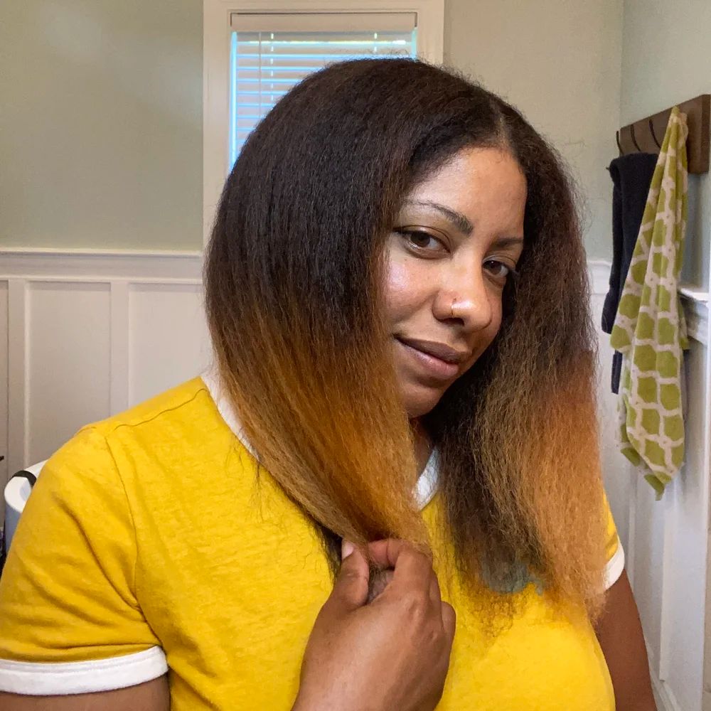 Sleek Bob Blowout With Highlights Sleek Bob Blowout With Highlights — Blowout Natural Hair
