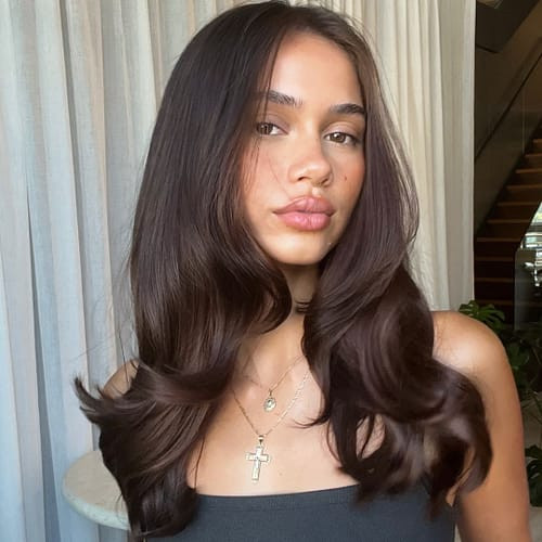 Smooth Polished Waves Visual Idea Smooth Polished Waves Visual Idea — Expensive Brunette