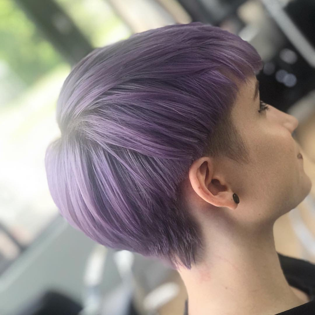 Pastel Lavender Pixie Textured Crop Pastel Lavender Pixie Textured Crop — Violet Hair