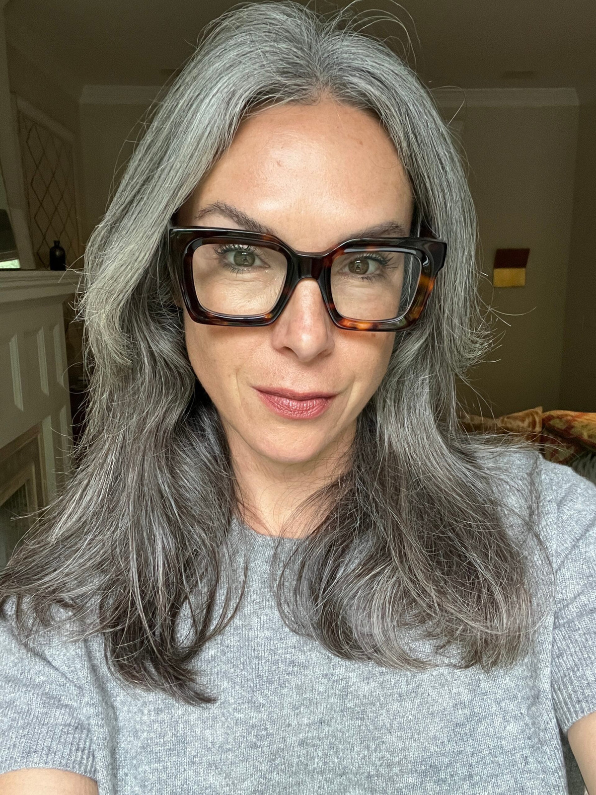 Air Dried Natural Gray Wavy — Gray Blending Over 50