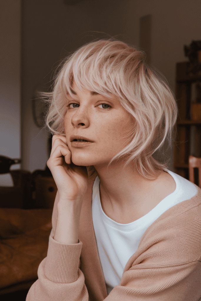Ash Blonde With Balayage Visual Idea Ash Blonde With Balayage Visual Idea — Balayage Short Hair