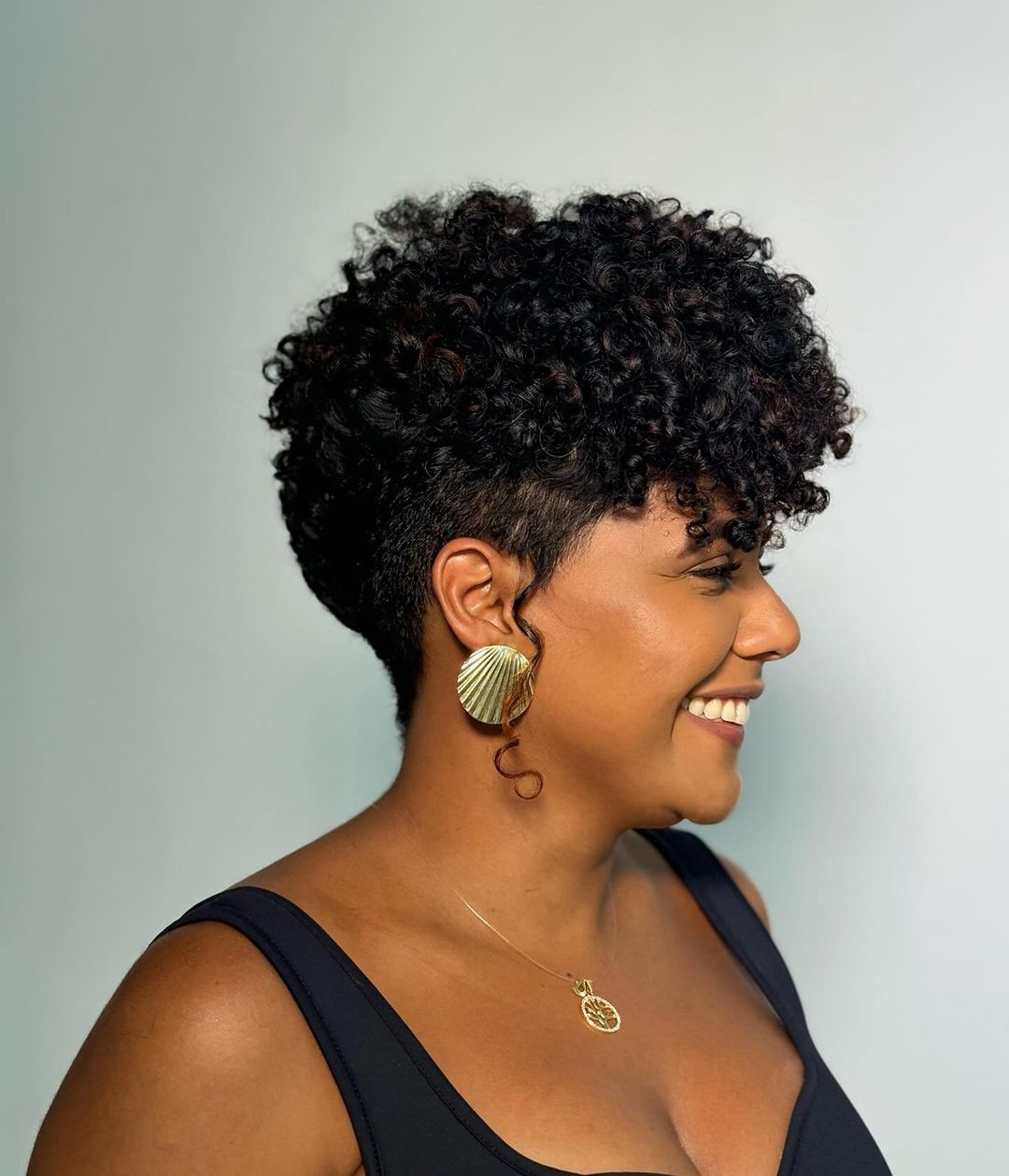 Undercut Pixie With Red Undertones — Curly Hairstyles