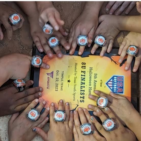Metallic Visual Idea — Softball Nails