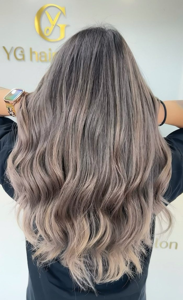 Long Layers Visual Idea — Mushroom Blonde