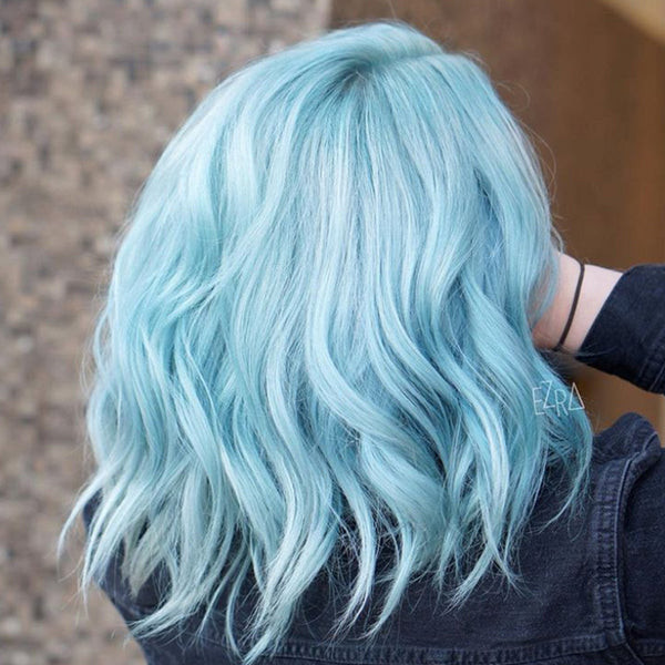 Uniform Pastel Light Blue Lob Uniform Pastel Light Blue Lob — Light Blue Hair